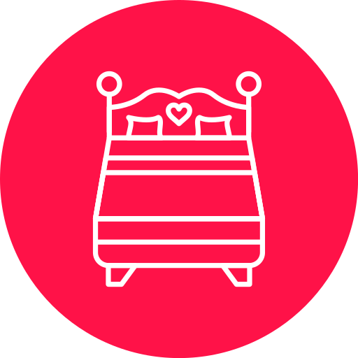 Double Bed Generic Color Fill Icon