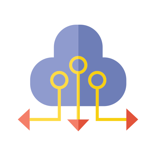 computación en la nube icono gratis