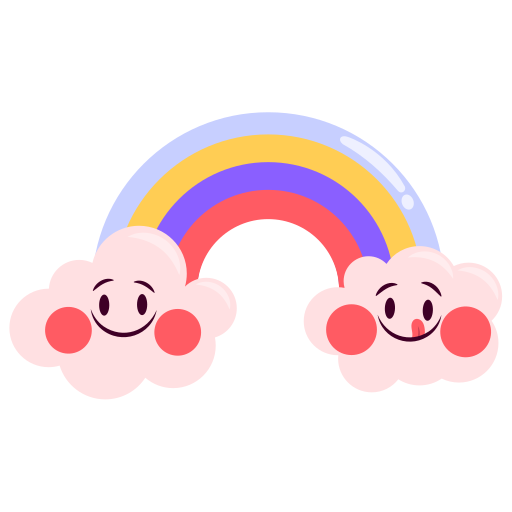 Kawaii Cute Rainbow Sticker