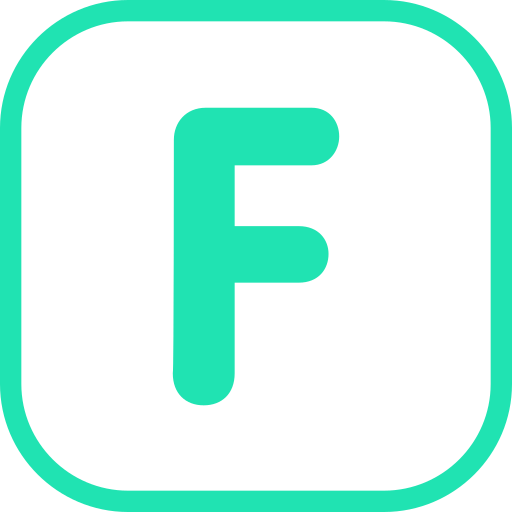 Letter f Generic color fill icon