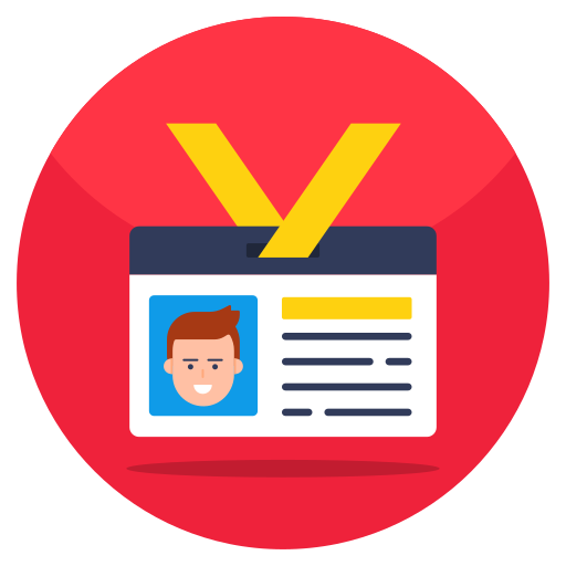 tarjeta de identificación icono gratis