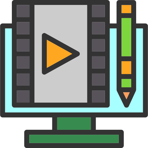 Video editing free icon