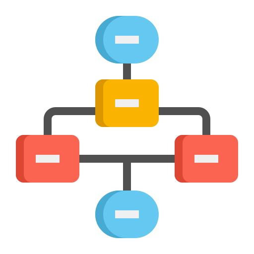 Flowchart Generic color fill icon