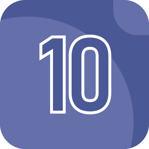 número 10 grátis ícone número 10 grátis ícone