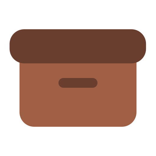 caja de almacenaje icono gratis