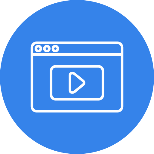 reproductor de video icono gratis