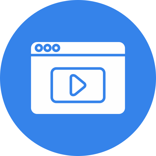 reproductor de video icono gratis