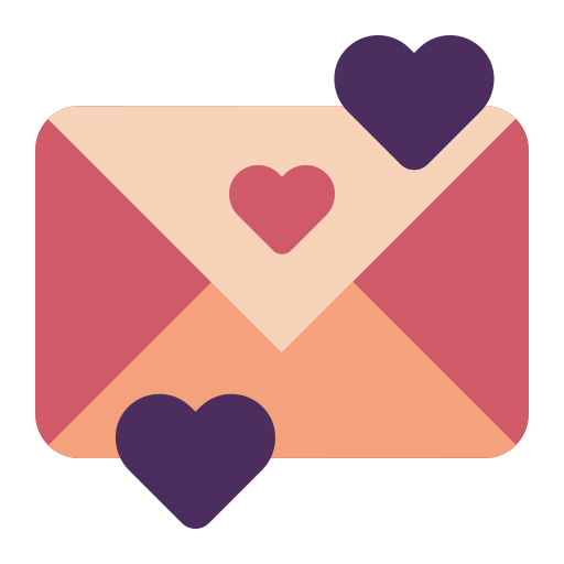 carta de amor grátis ícone