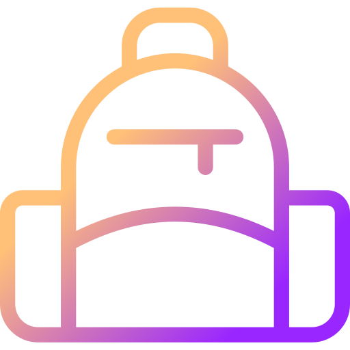 bolsa para la escuela icono gratis