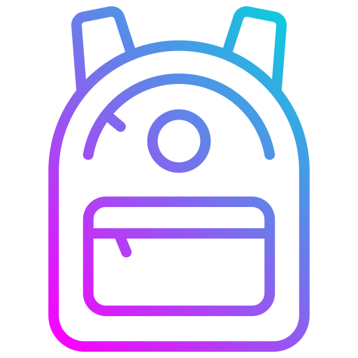 bolsa para la escuela icono gratis