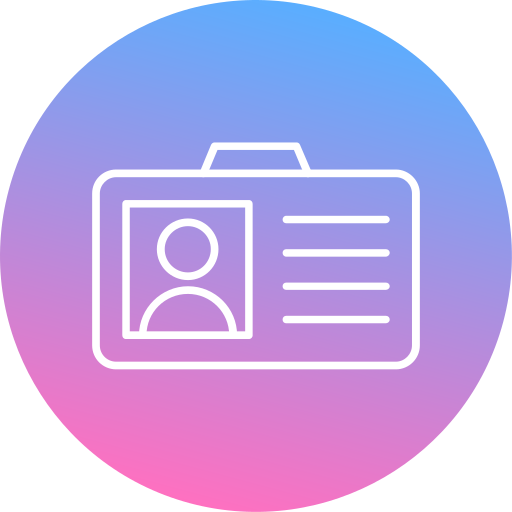 tarjeta de identificación icono gratis