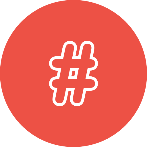 Hash key - Free education icons