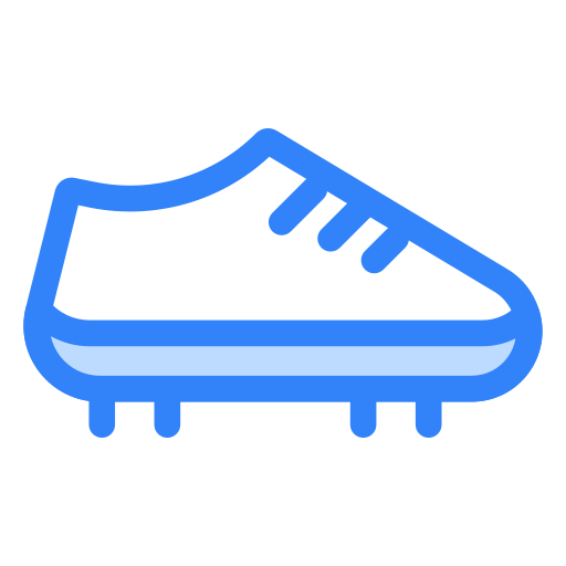 zapato de futbol icono gratis