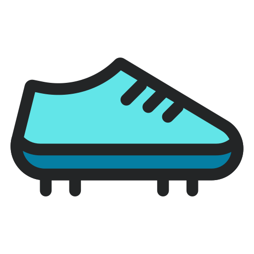 zapato de futbol icono gratis