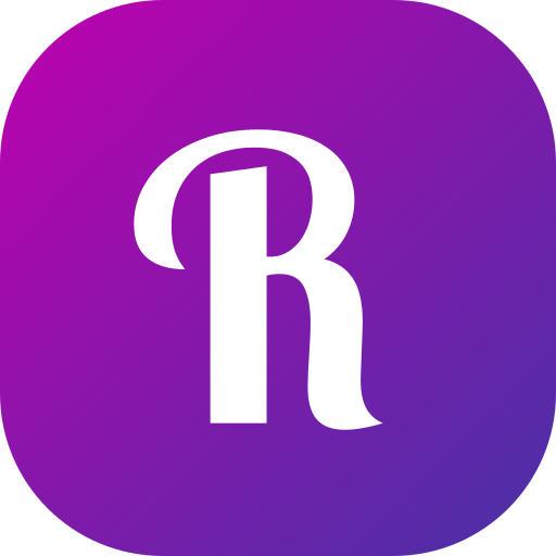 Letter r Generic gradient fill icon