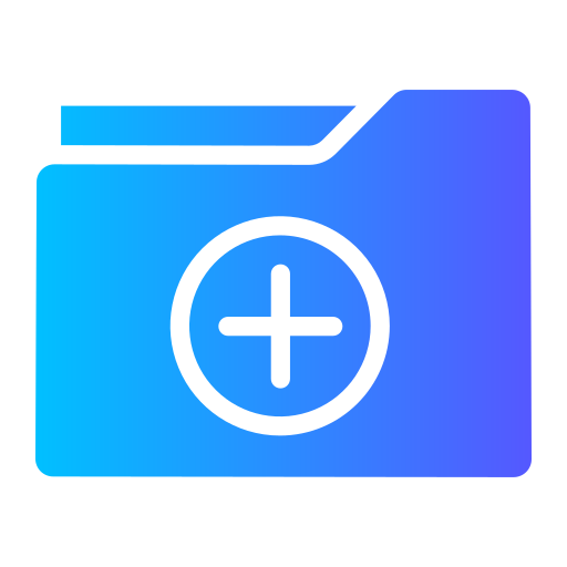 Add folder Generic gradient fill icon