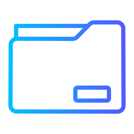 Folder Generic gradient outline icon