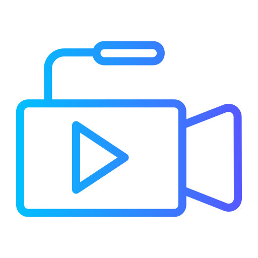 grabación de vídeo icono gratis