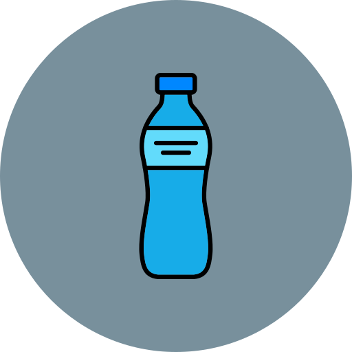 Water bottle Generic Outline Color icon