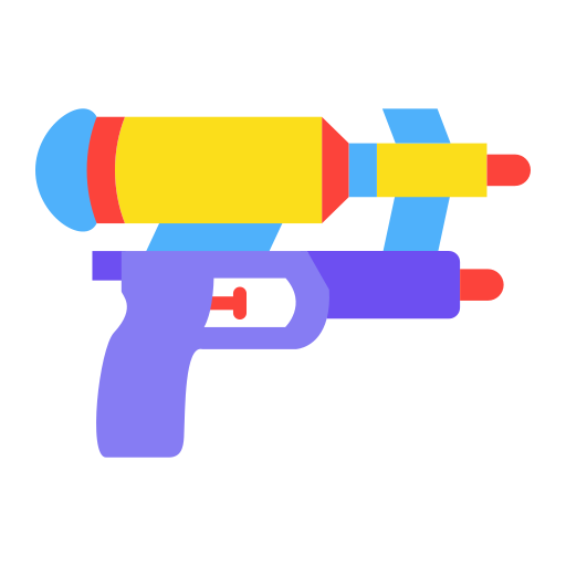 pistola de agua icono gratis