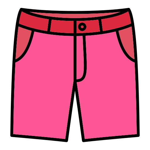 Shorts Generic Outline Color icon