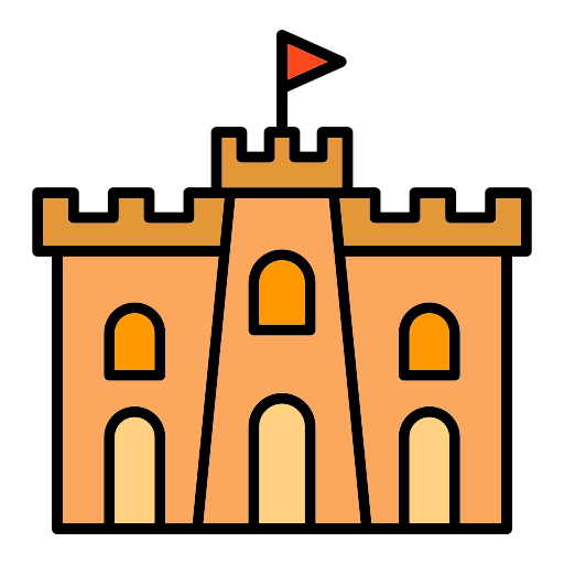 castillo de arena icono gratis