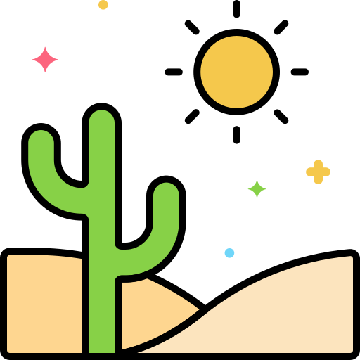 Desert Generic color lineal-color icon