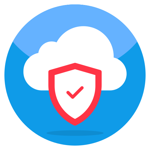 protección en la nube icono gratis