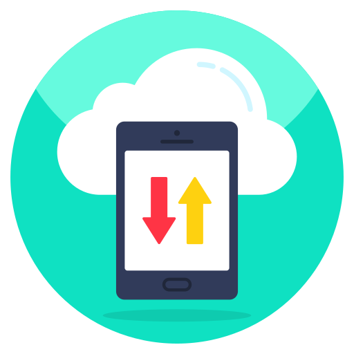 datos en la nube icono gratis