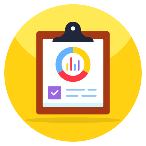 reporte de negocios icono gratis