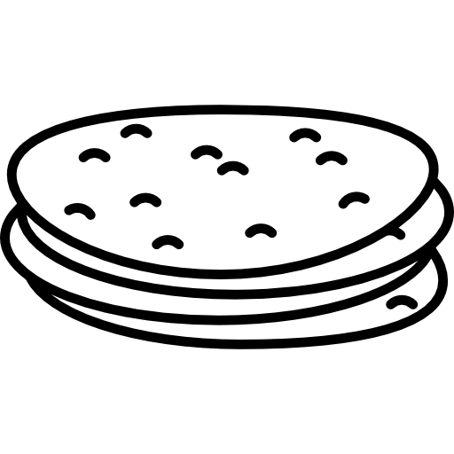 Roti Indian tortillas  Recipe drawing Food illustrations Recipe book  printables