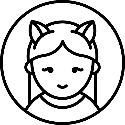 Girl with Cat Ears - Free people icons