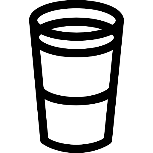 Coffee Glass Basic Straight Lineal icon