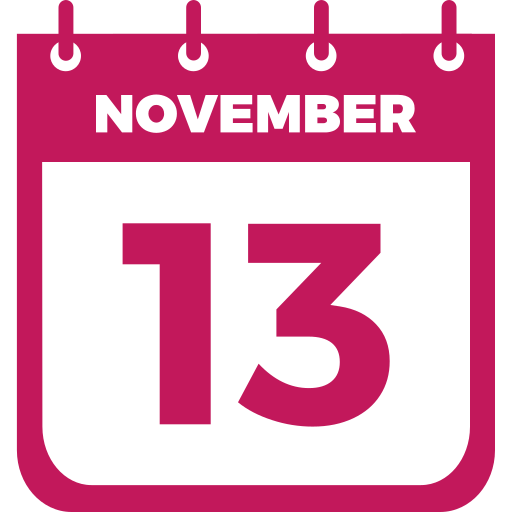 13 de noviembre icono gratis