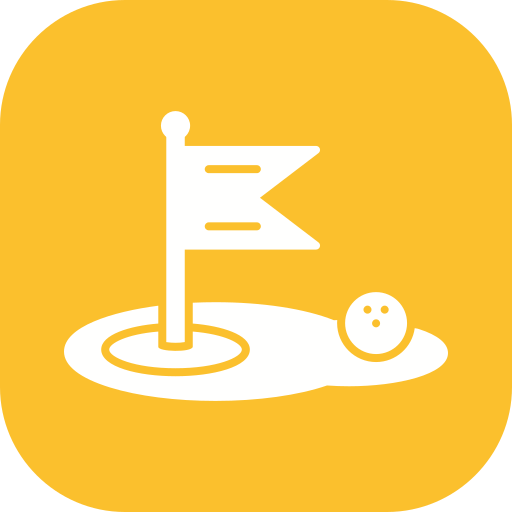 bandera de golf icono gratis