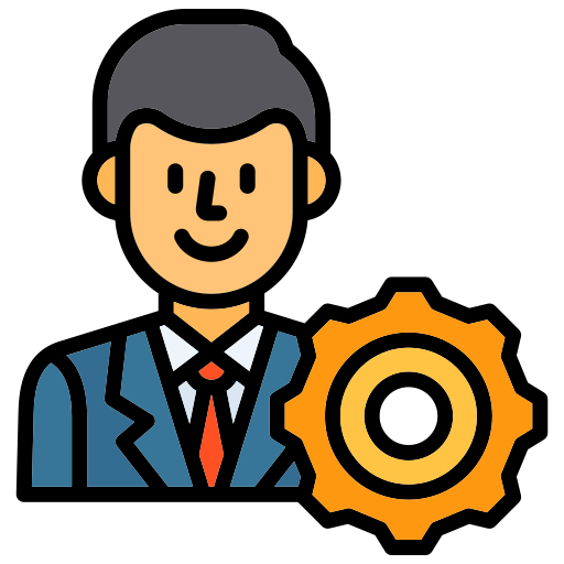 Manager generic color lineal color icon
