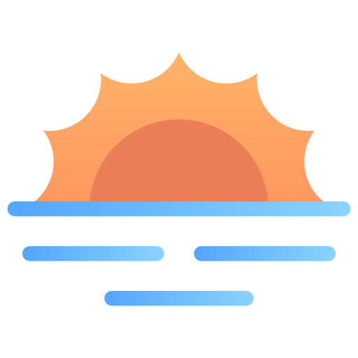 puesta de sol icono gratis