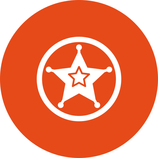 badge de sheriff Icône gratuit badge de sheriff Icône gratuit