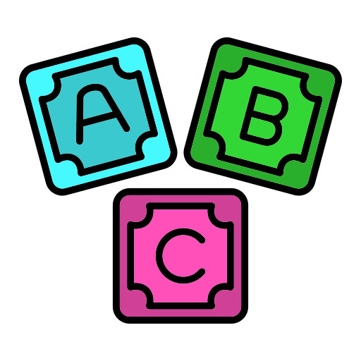 bloque abc icono gratis