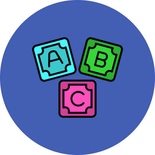 bloque abc icono gratis