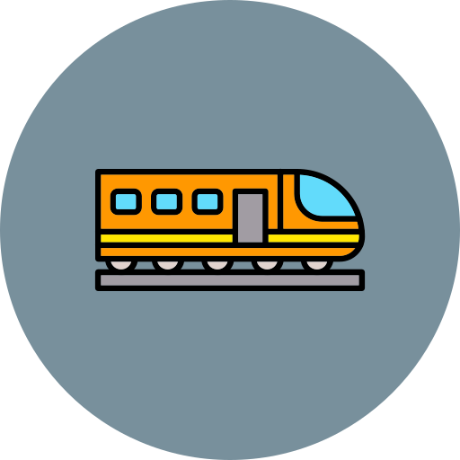 tren de alta velocidad icono gratis