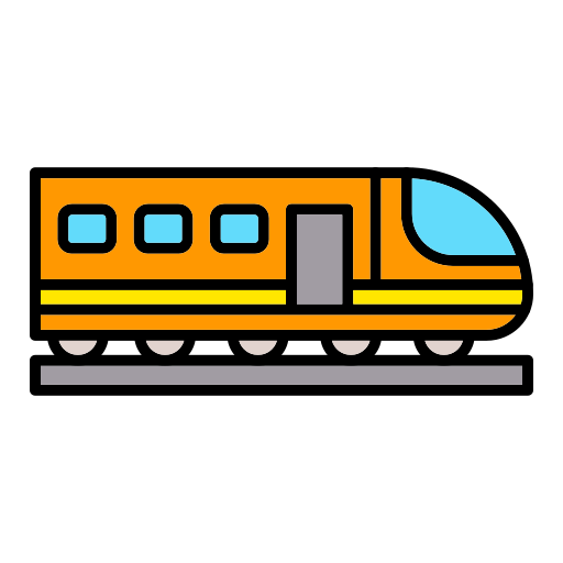 tren de alta velocidad icono gratis