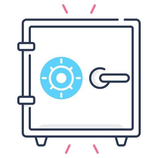 caja de seguridad icono gratis