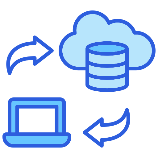 transferencia de datos icono gratis