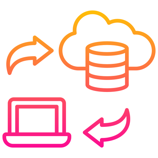 transferencia de datos icono gratis