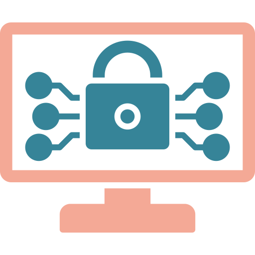 la seguridad cibernética icono gratis
