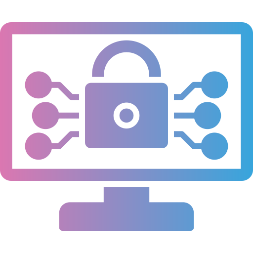 la seguridad cibernética icono gratis