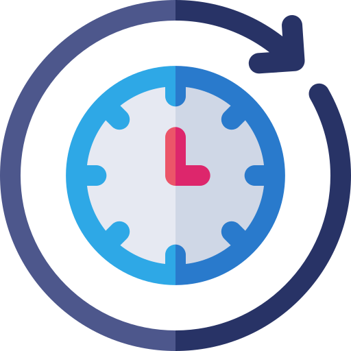 Time management Basic Rounded Flat icon