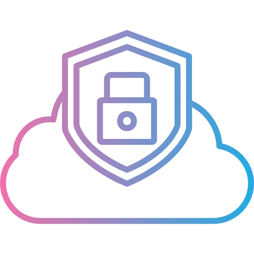 seguridad de datos icono gratis