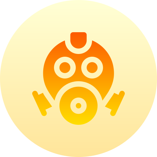 máscara de gas icono gratis